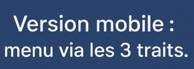 cliquez sur les trois traits horizontaux pour accéder au menu